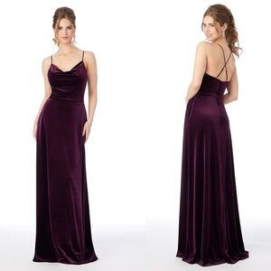 MORILEE Lustrous Velvet Bridesmaid Dress Size 10